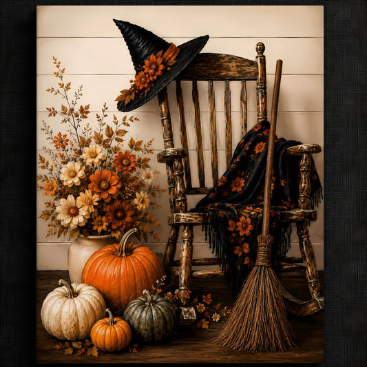 Cozy Fall Gathering Artwork | Autumn Wall Art Print | Seasonal Refresh