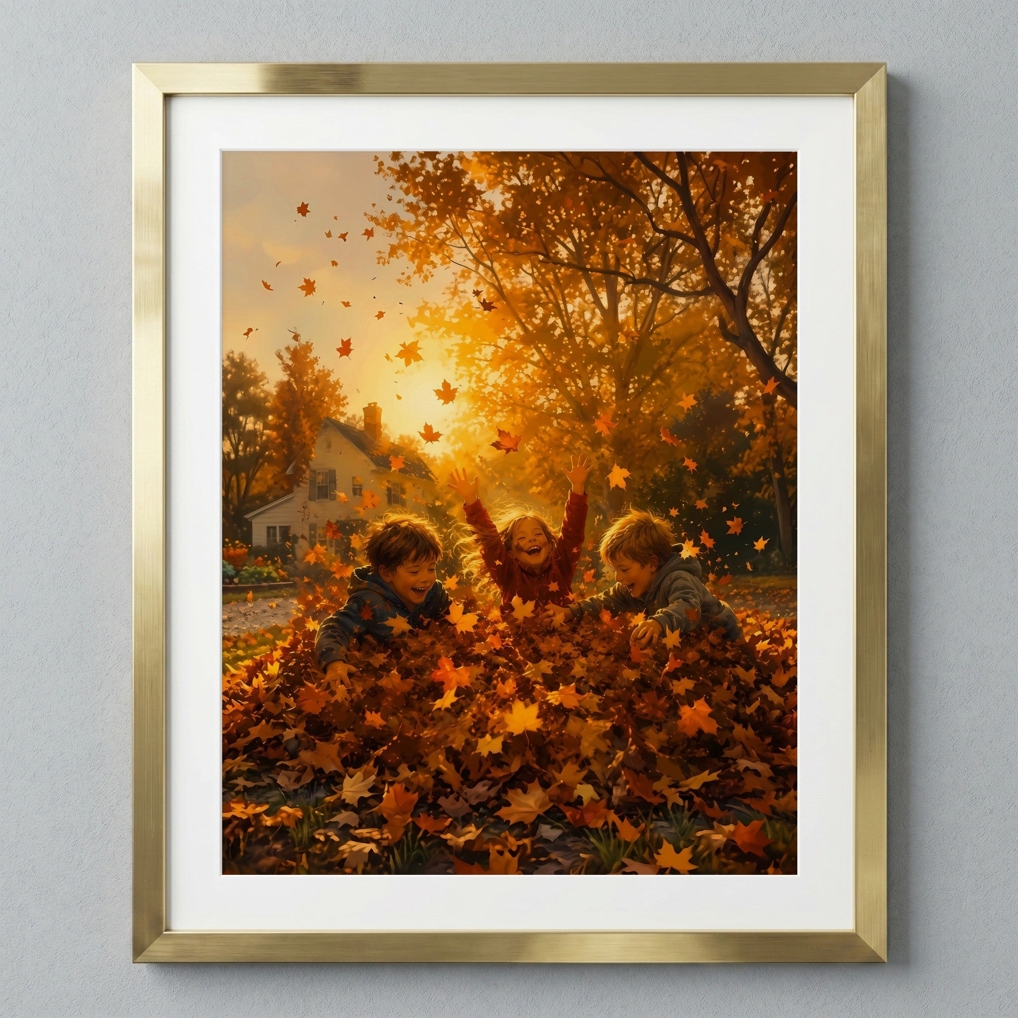 Delightful Fall Leaves Scene — image 1