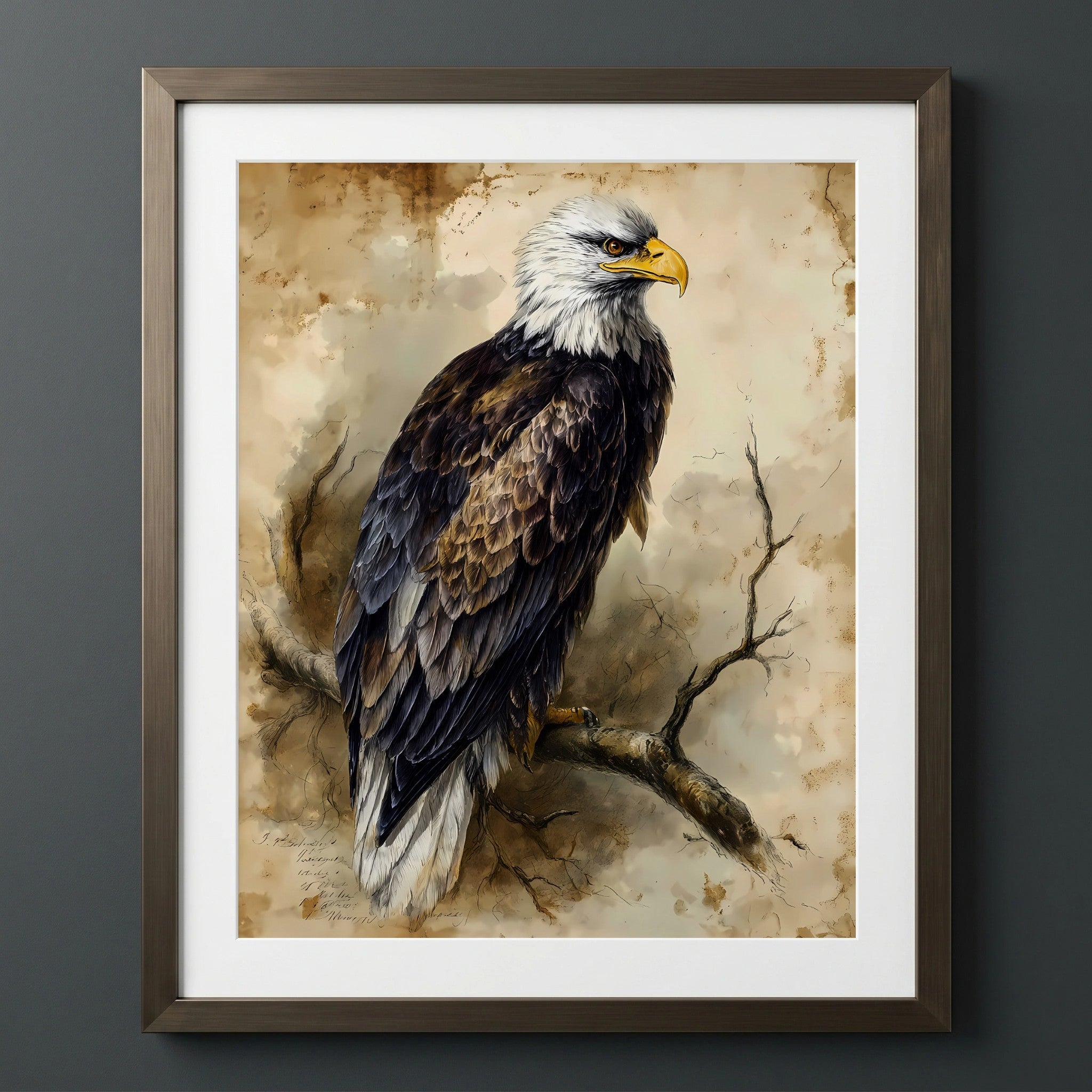 Majestic Eagle Portrait Print