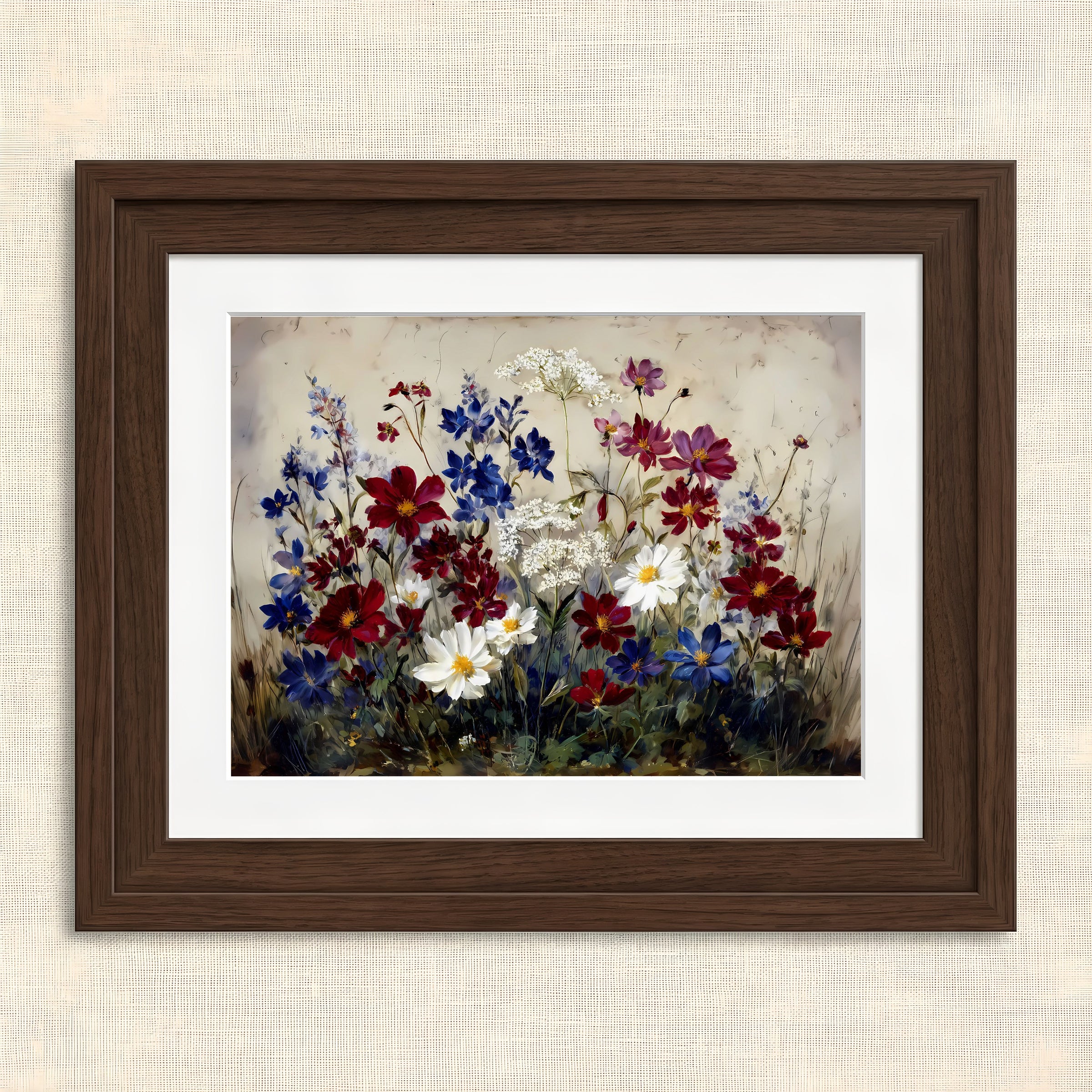 Vibrant Floral Garden Study