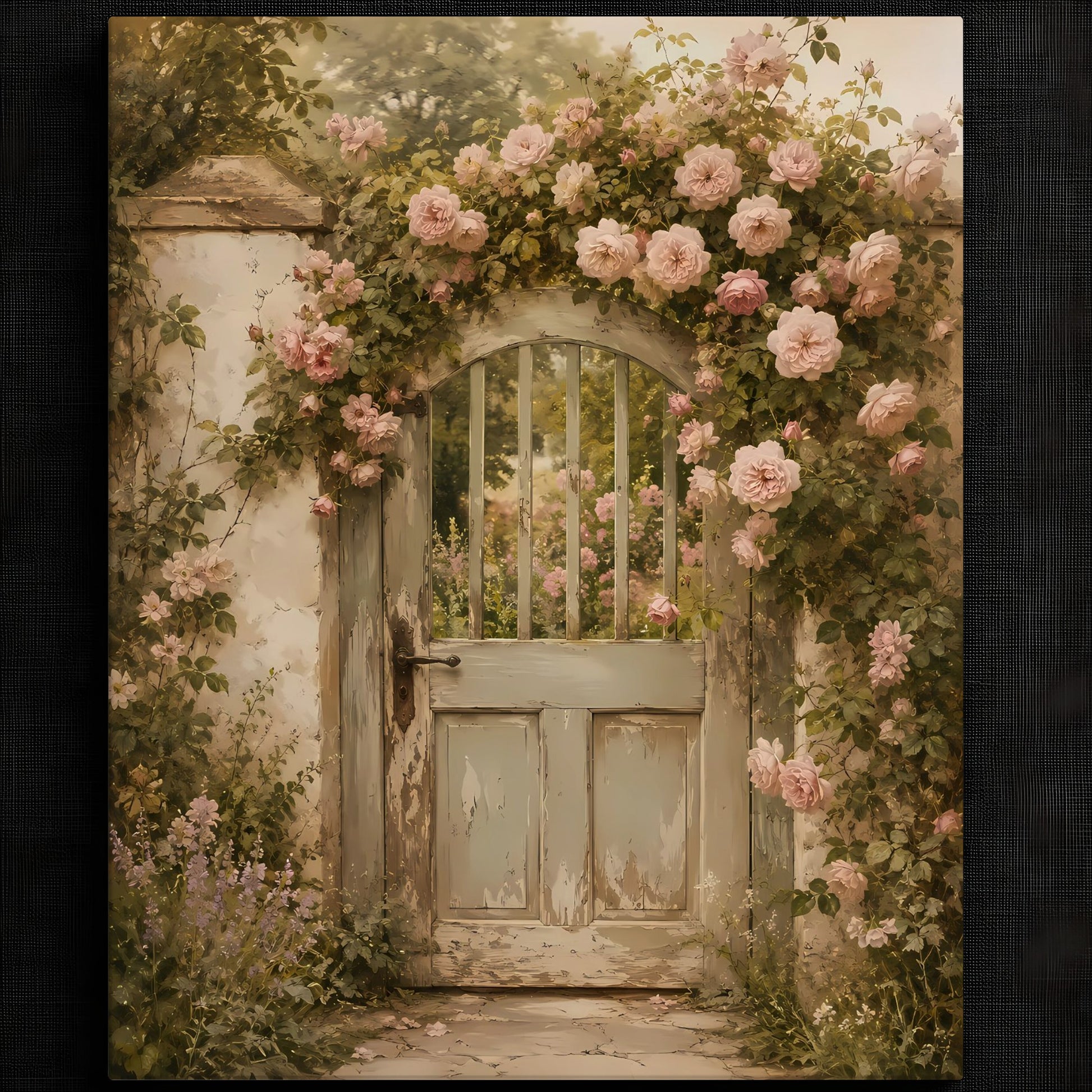 Charming Floral Entrance Artwork — image 2