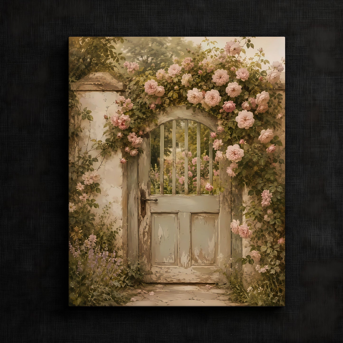 Charming Floral Entrance Artwork — image 3