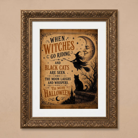 Charming Witches and Black Cats Print — image 1