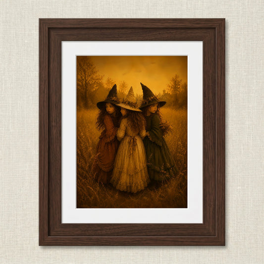Charming Witches in Autumn Fields — image 1