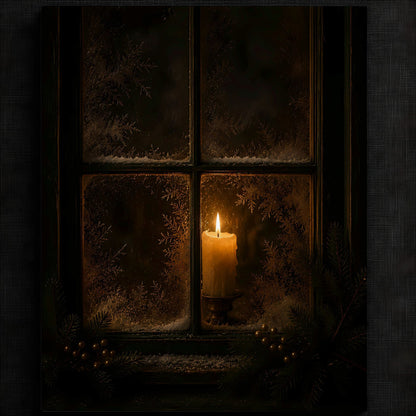 Cozy Candlelit Winter Window — image 2
