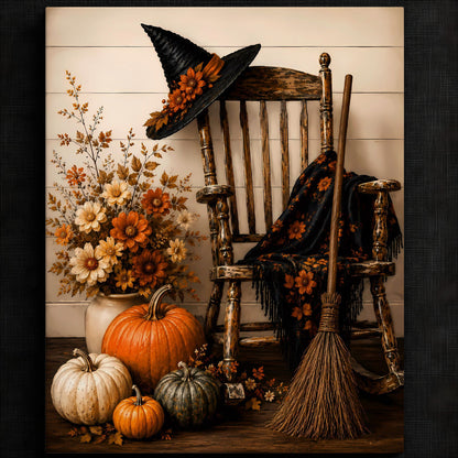 Cozy Fall Gathering Artwork | Autumn Wall Art Print | Seasonal Refresh