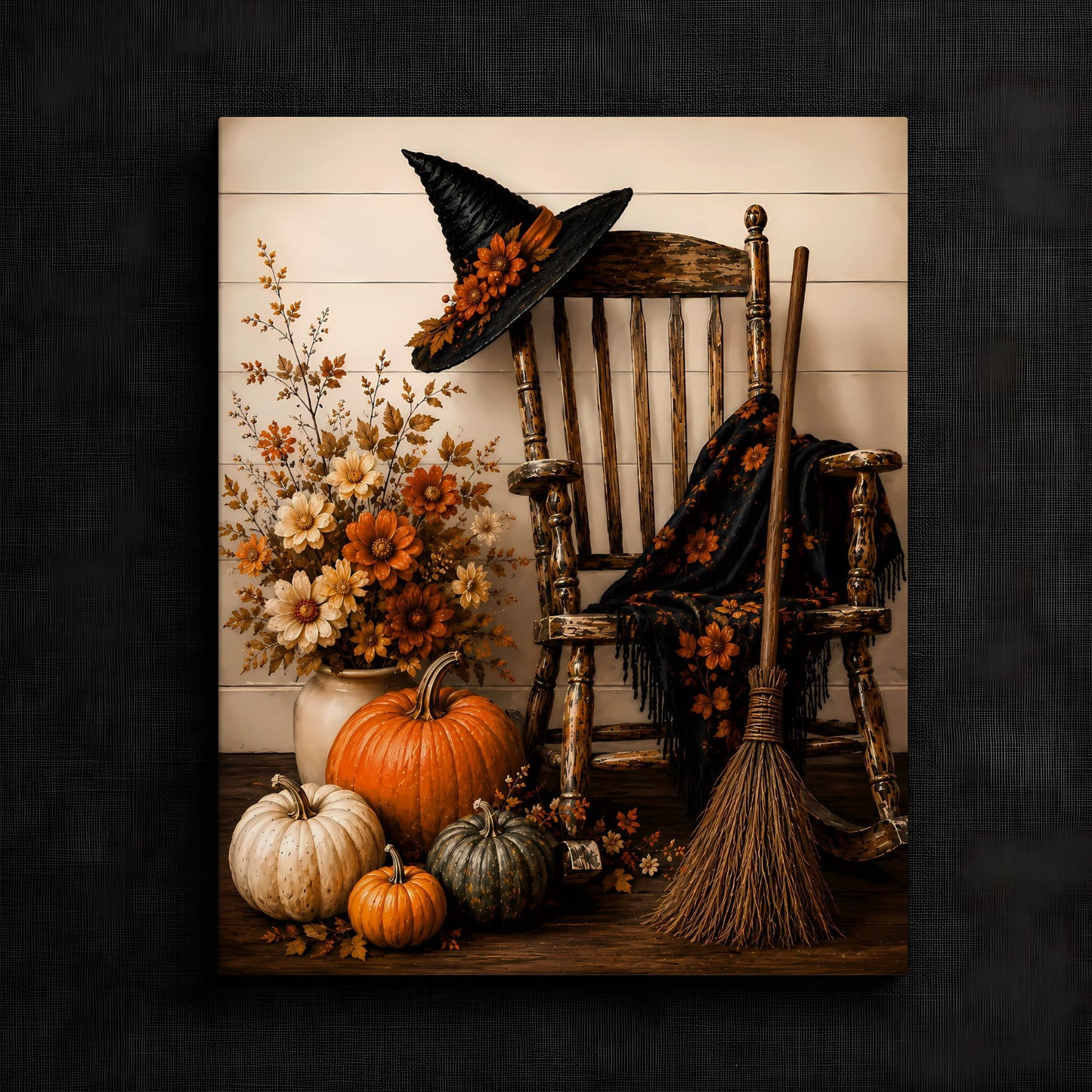 Cozy Fall Gathering Artwork | Autumn Wall Art Print | Seasonal Refresh