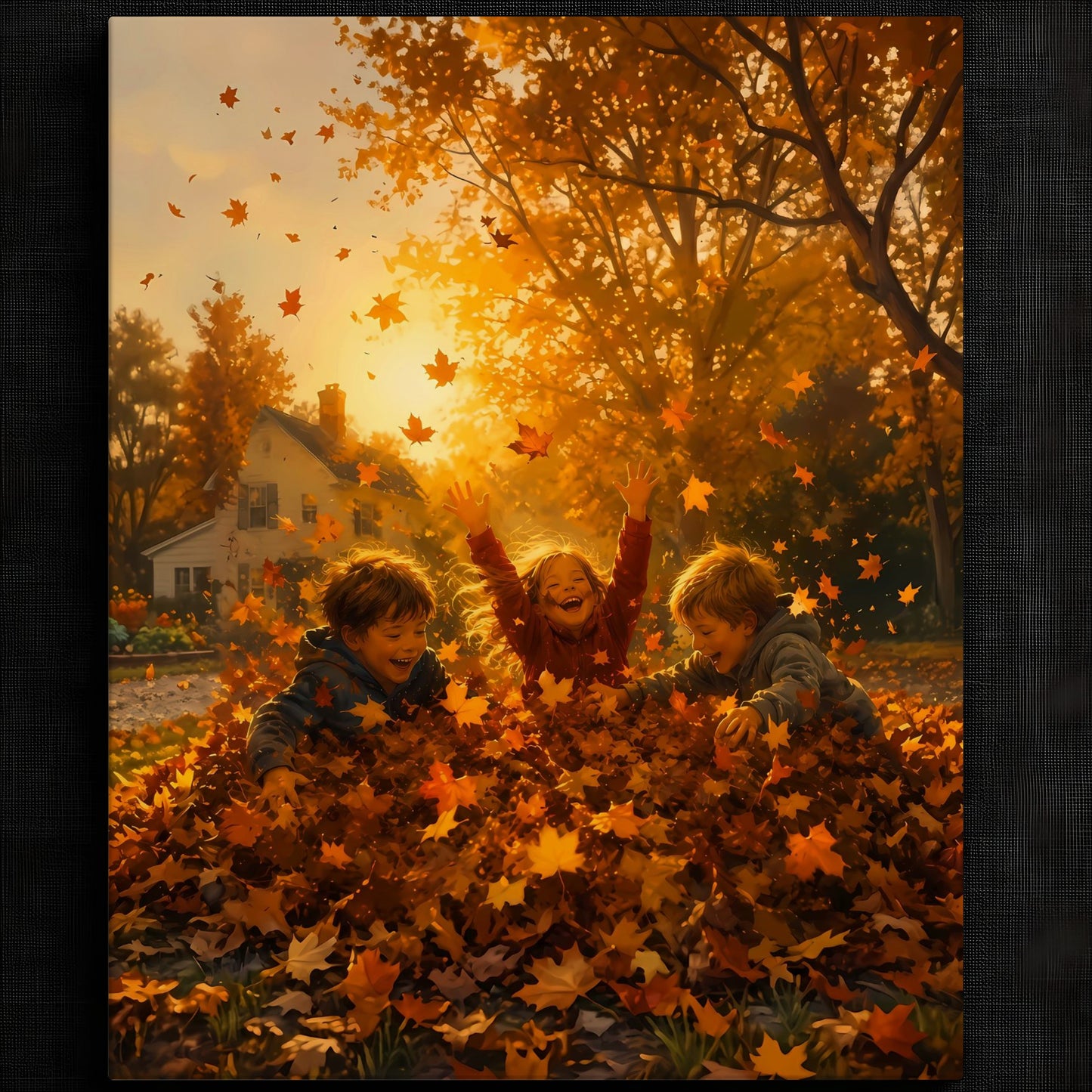 Delightful Fall Leaves Scene