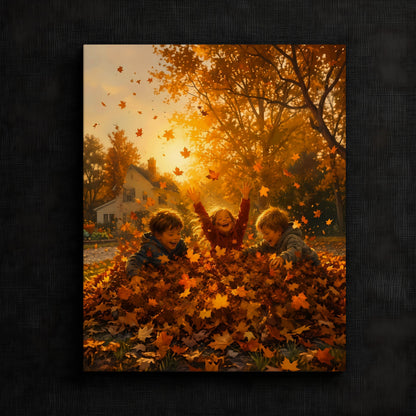 Delightful Fall Leaves Scene
