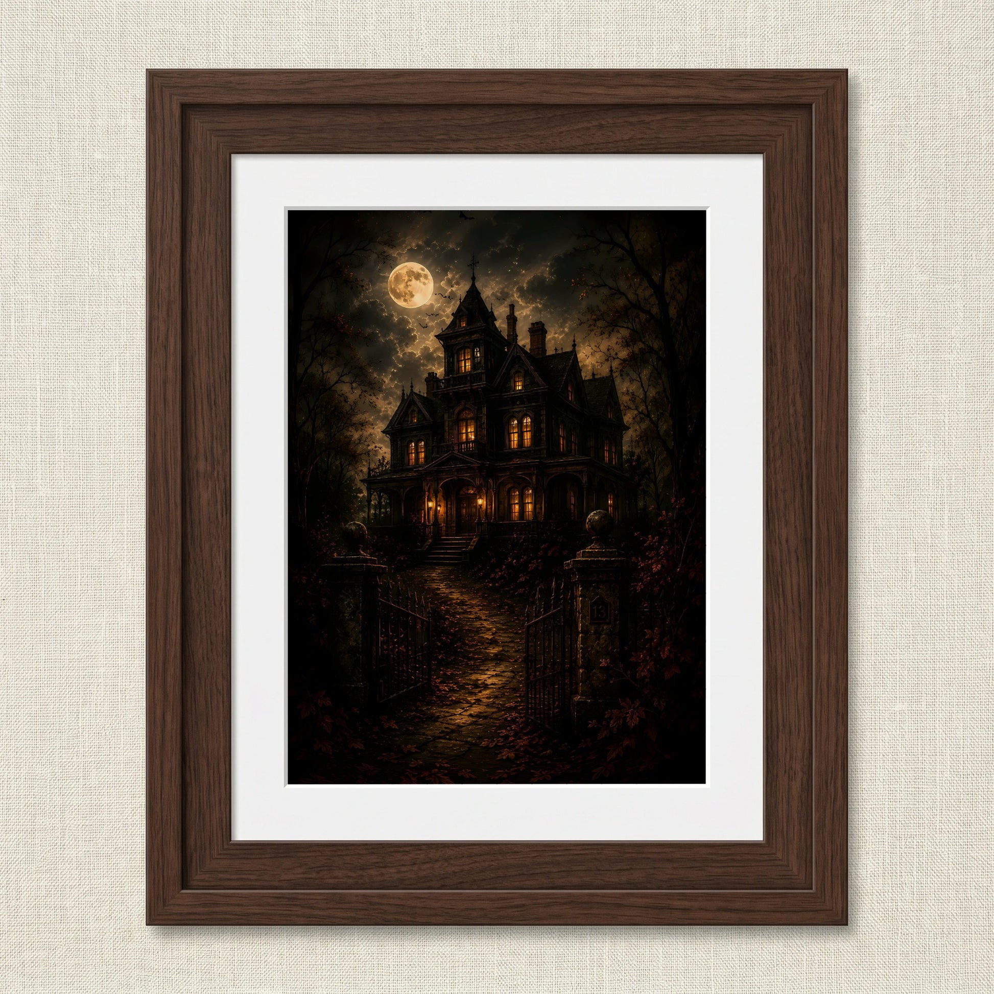 Eerie Gothic Manor Illustration — image 1