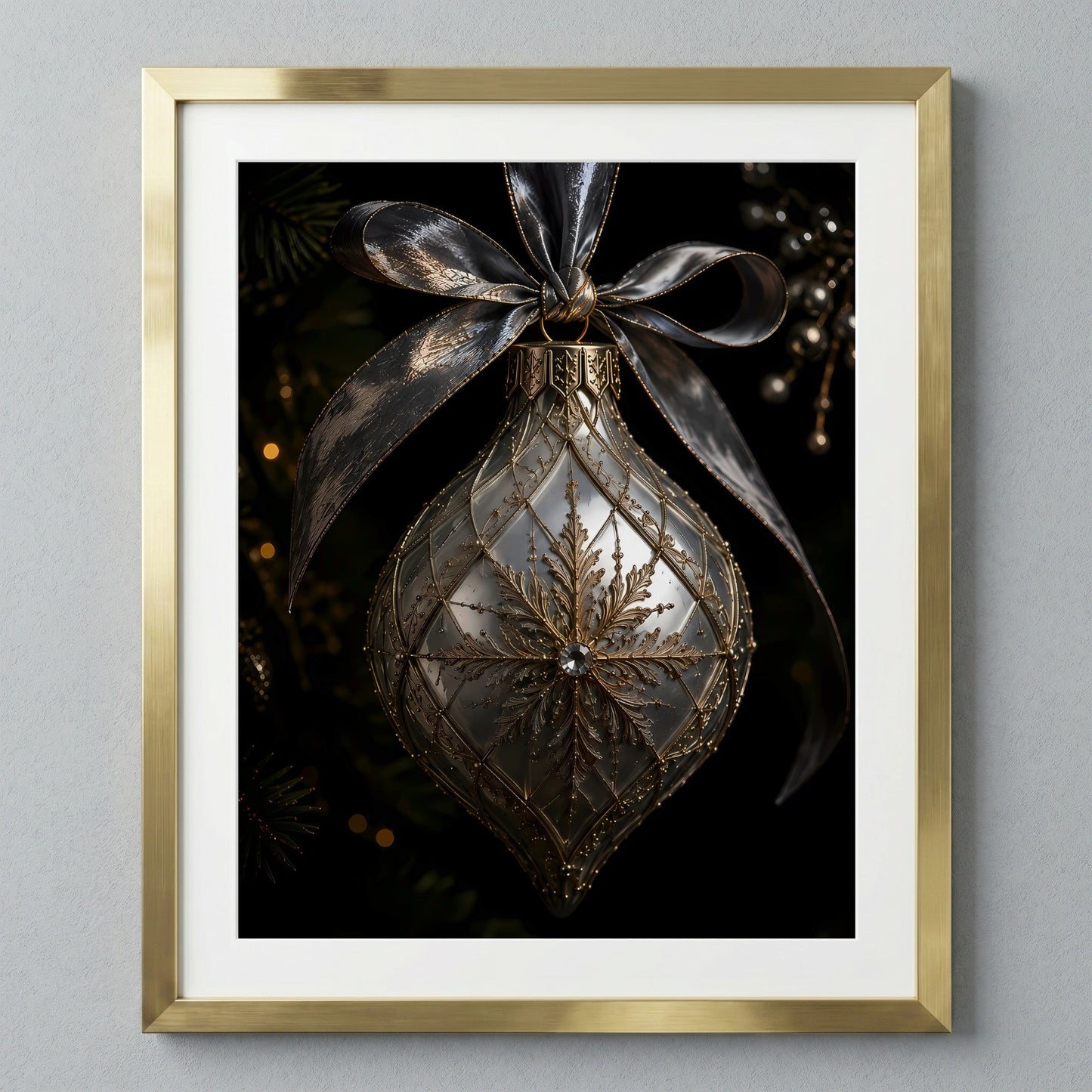 Elegant Silver Ornament — image 1
