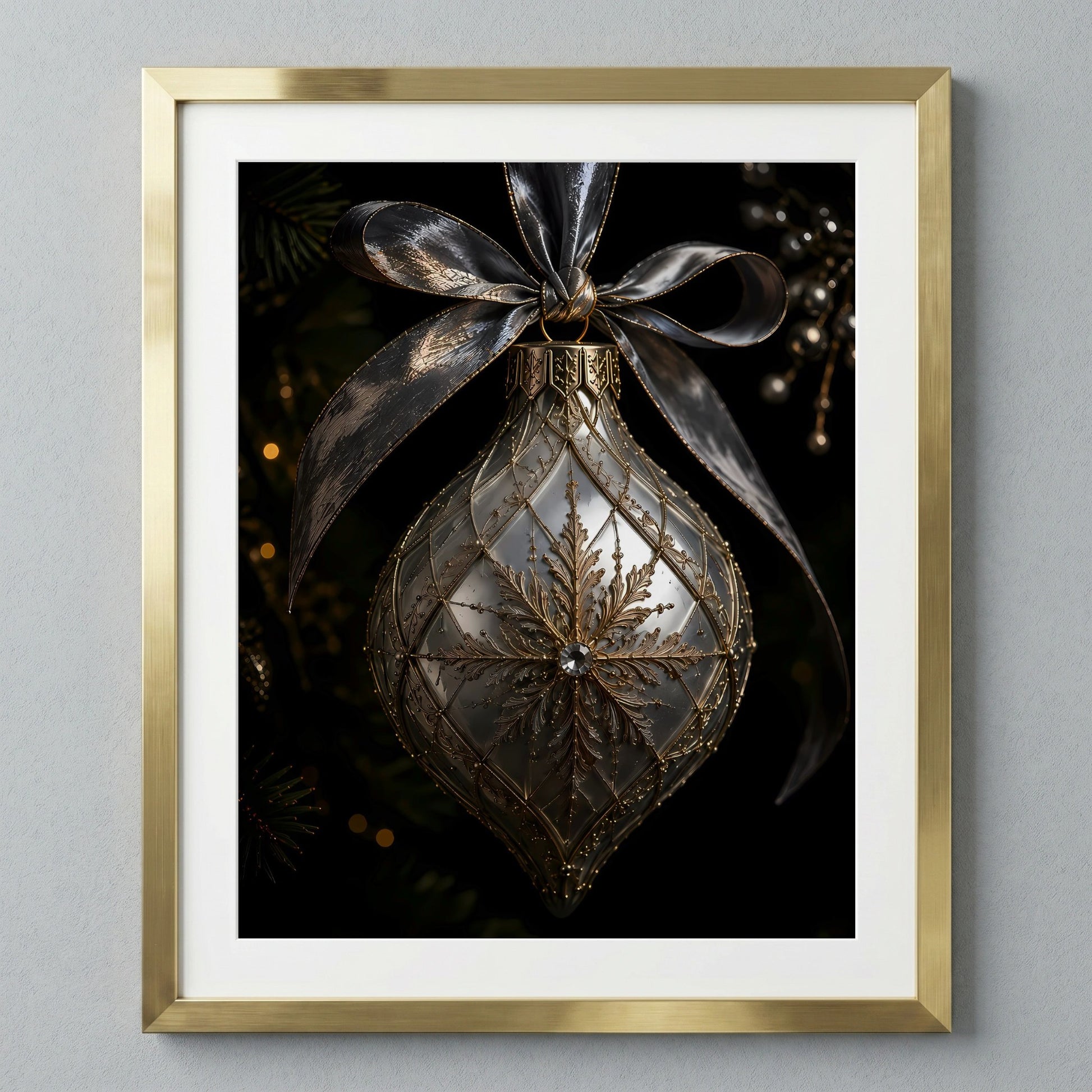 Elegant Silver Ornament — image 1