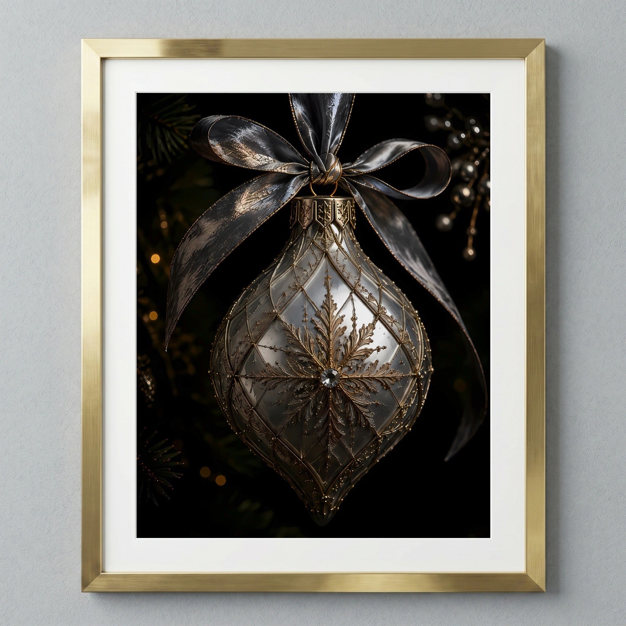Elegant Silver Ornament — image 1