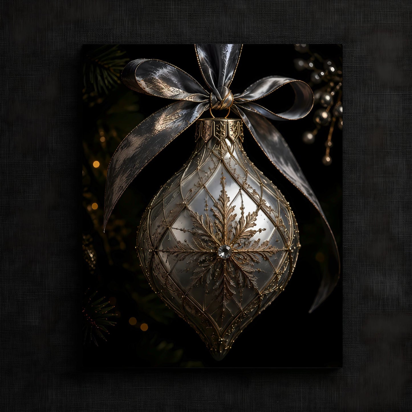 Elegant Silver Ornament — image 3