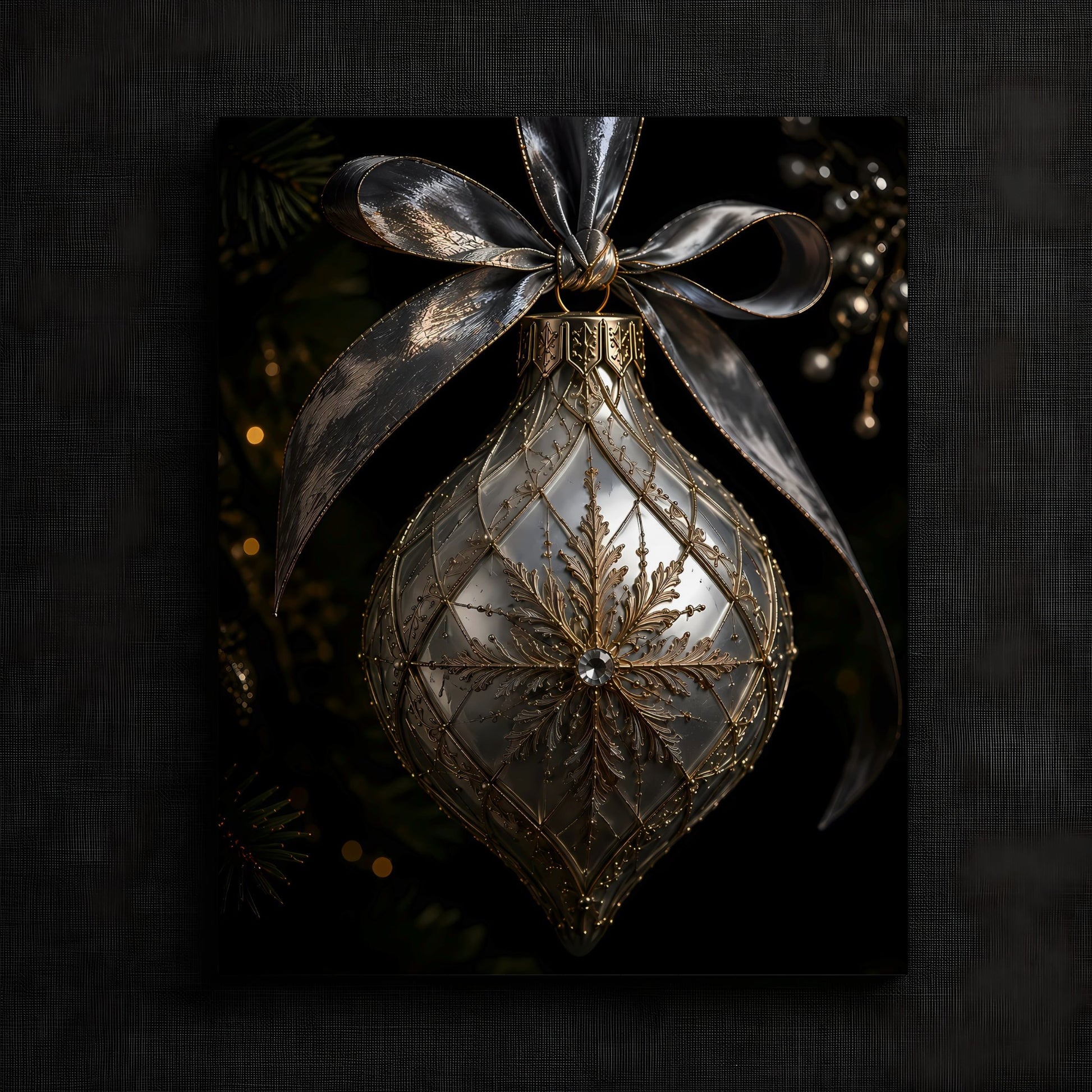 Elegant Silver Ornament — image 3