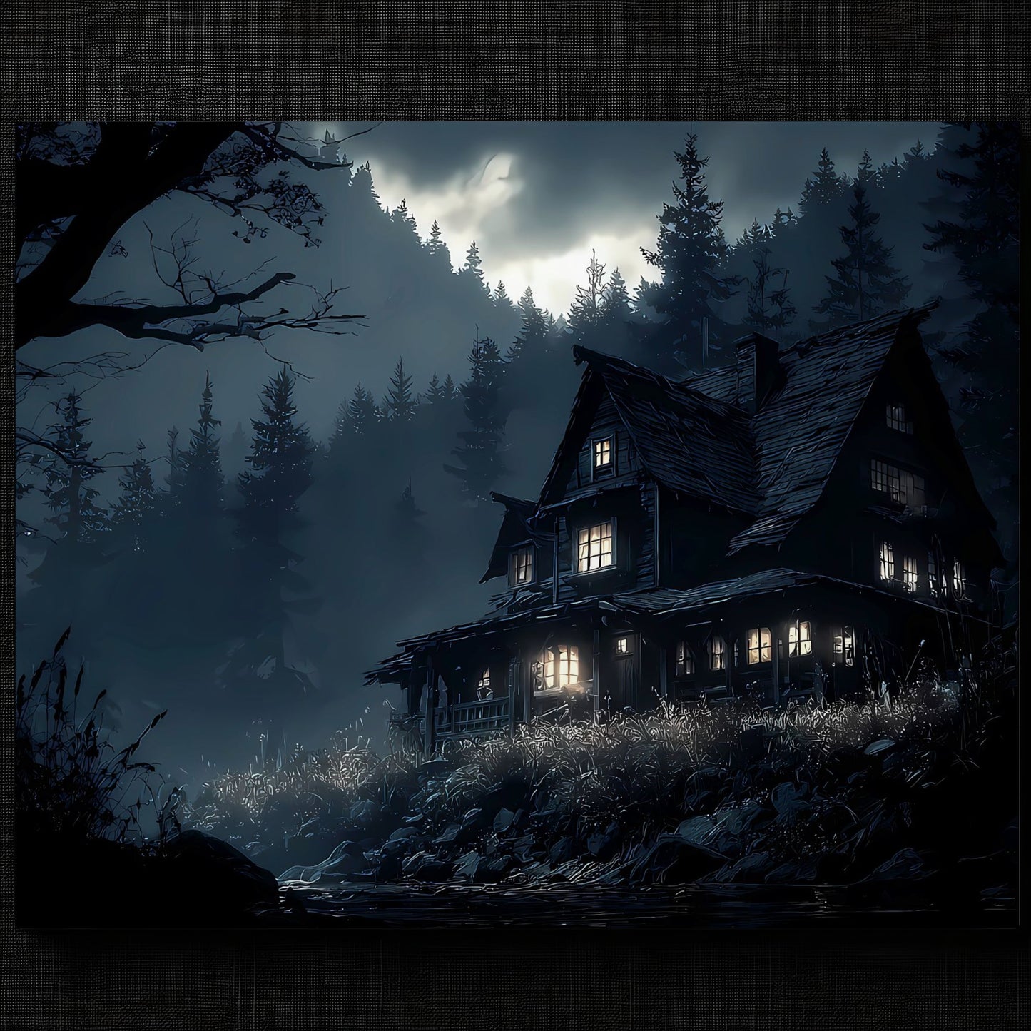 Haunting Forest Cabin