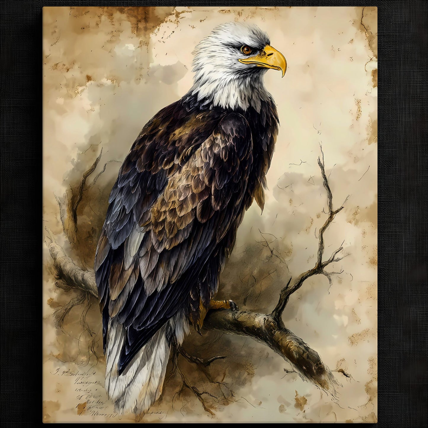 Majestic Eagle Portrait Print