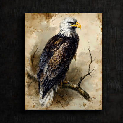 Majestic Eagle Portrait Print