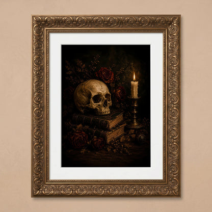 Moody Skull and Roses Artwork — image 1