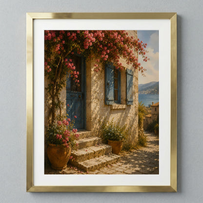 Serene Coastal Cottage Artwork — image 1