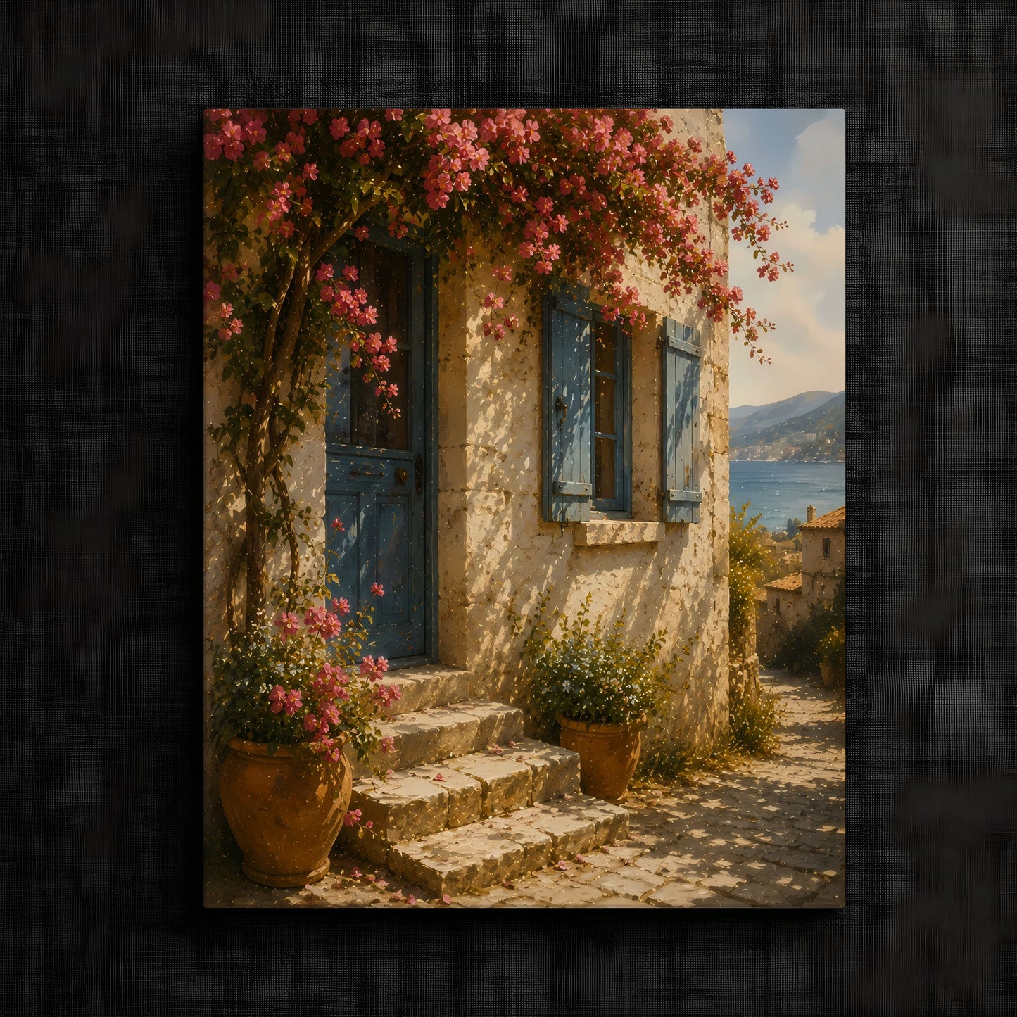 Serene Coastal Cottage Artwork — image 3