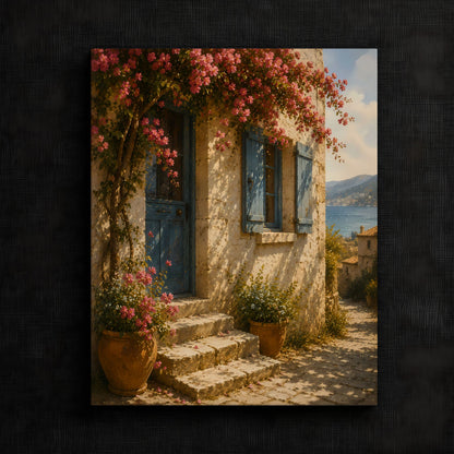 Serene Coastal Cottage Artwork — image 3