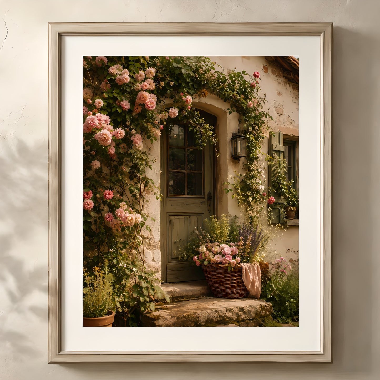 Serene Floral Doorway Artwork — image 1