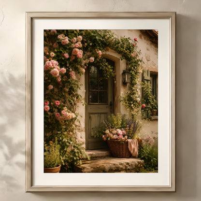 Serene Floral Doorway Artwork — image 1