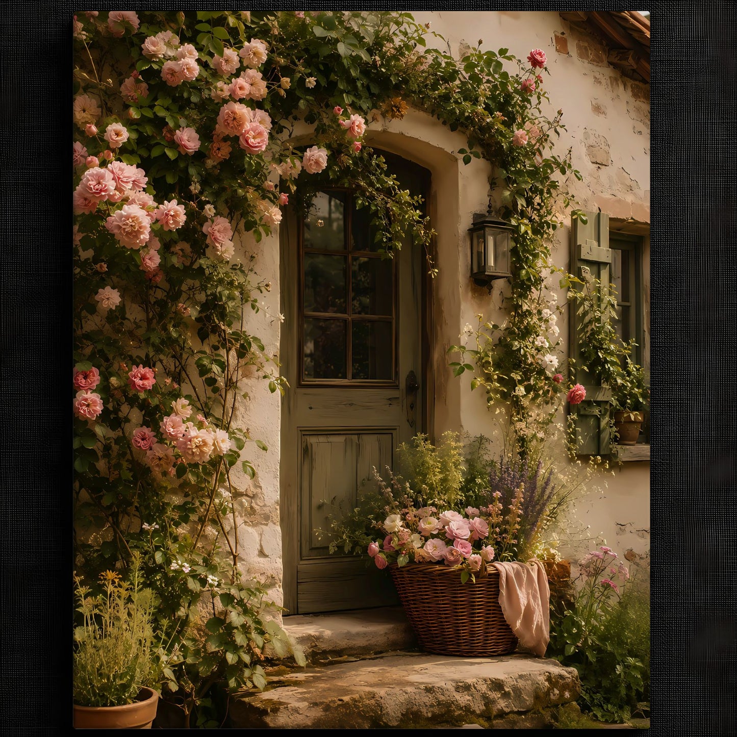 Serene Floral Doorway Artwork — image 2