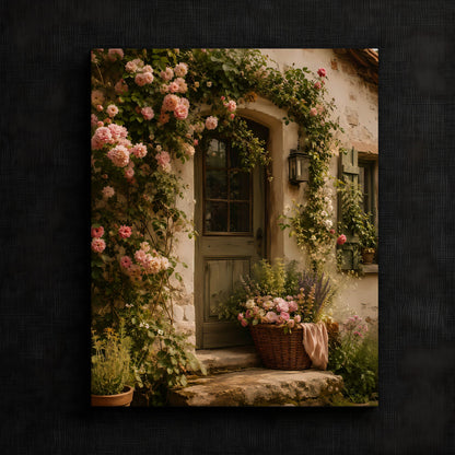 Serene Floral Doorway Artwork — image 3