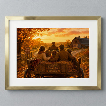 Thankful Family Gathering Print