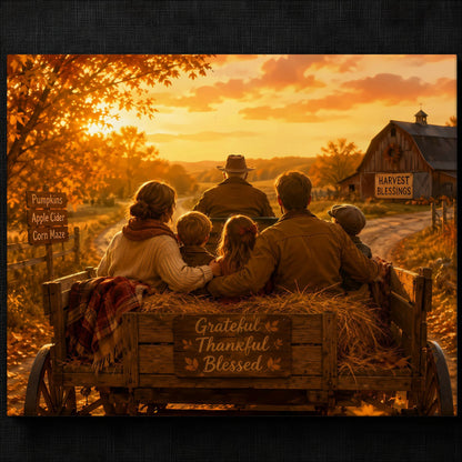 Thankful Family Gathering Print