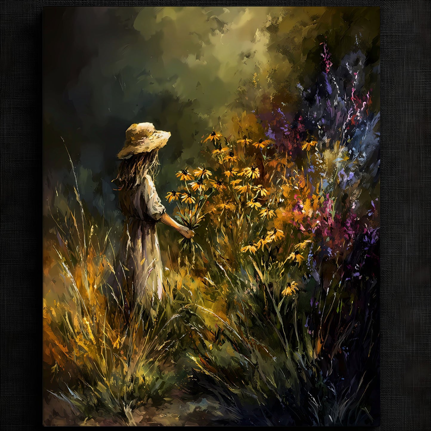 Tranquil Floral Embrace Artwork