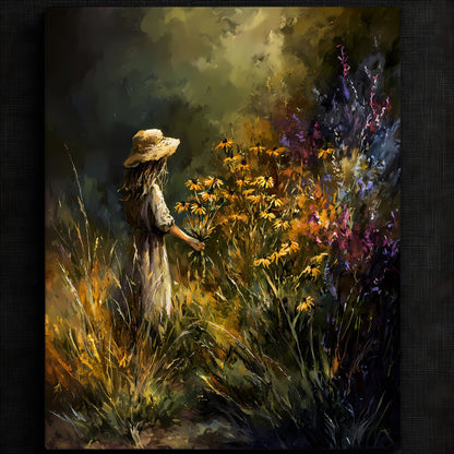Tranquil Floral Embrace Artwork