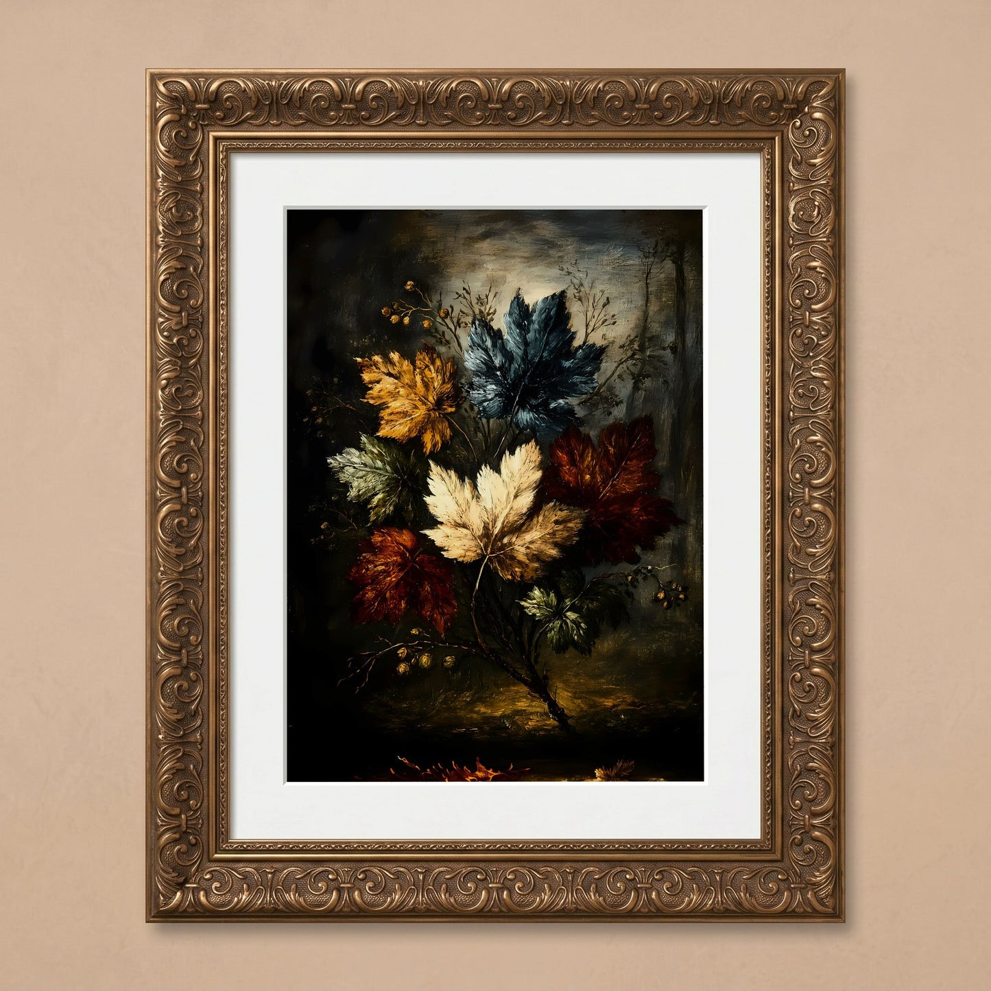 Vibrant Autumn Leaves Artwork