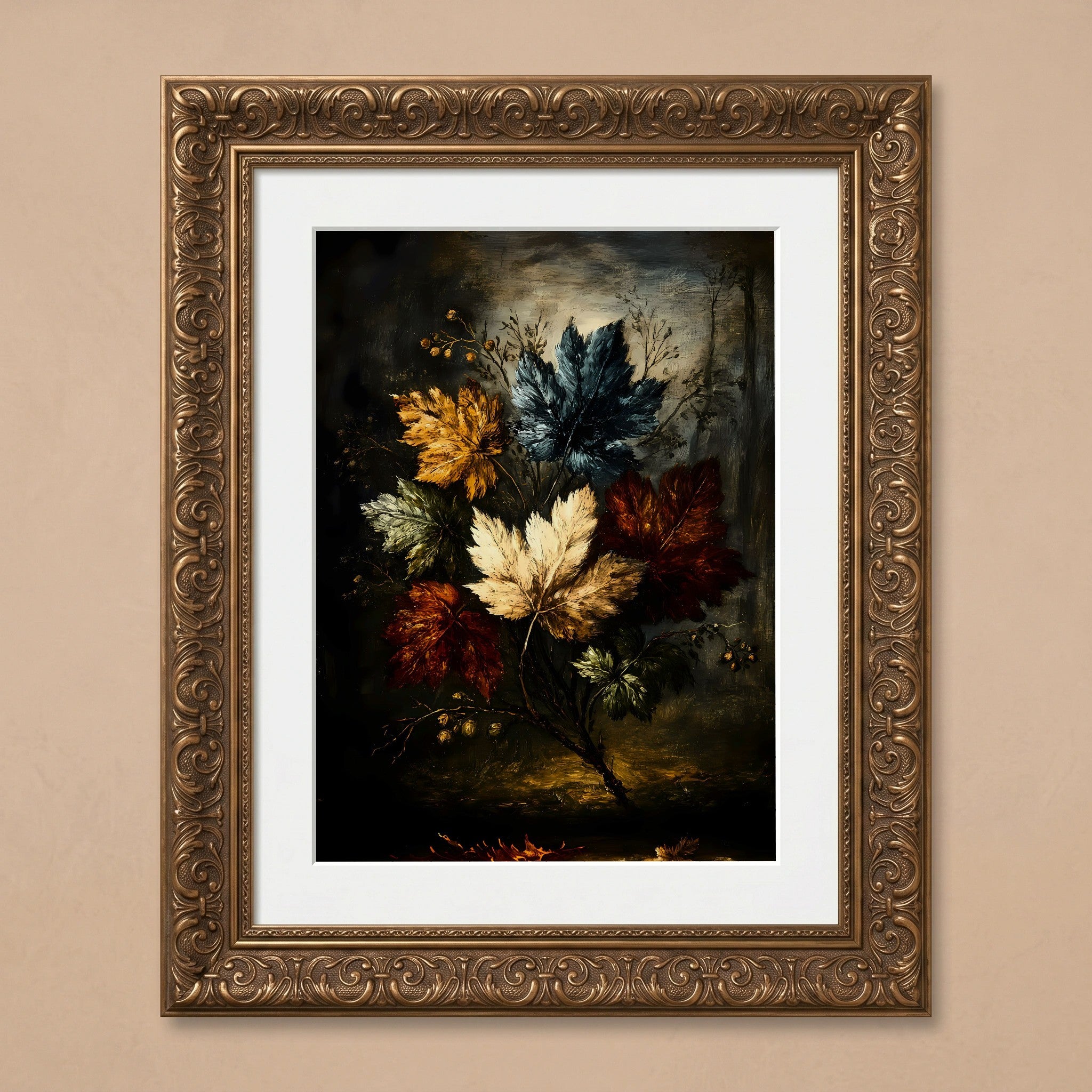 Vibrant Autumn Leaves Artwork