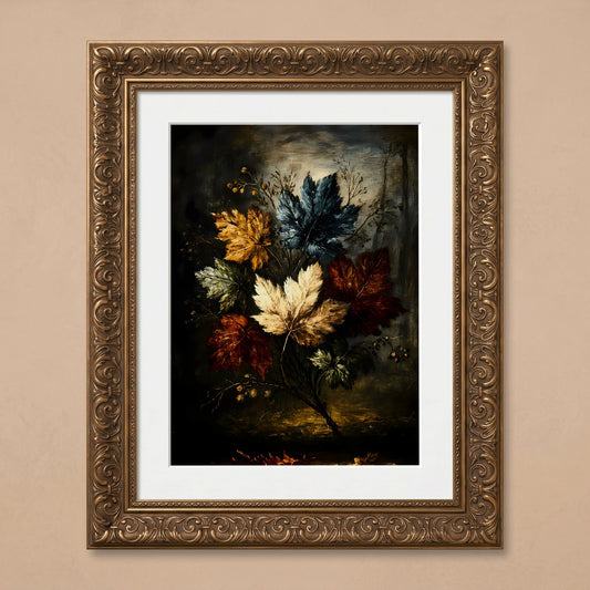Vibrant Autumn Leaves Artwork