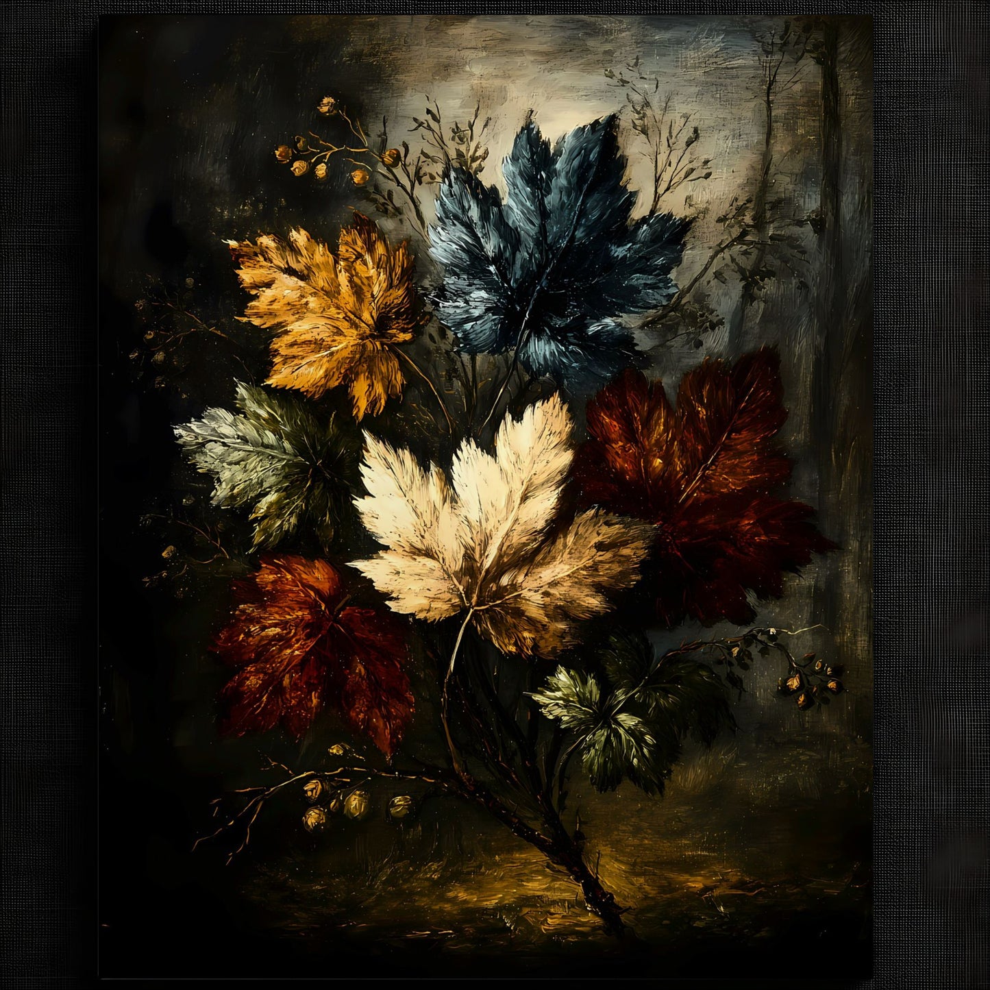 Vibrant Autumn Leaves Artwork