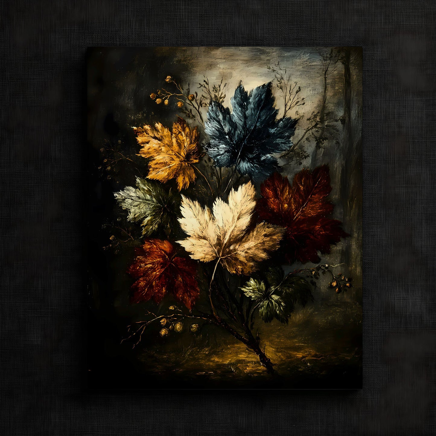 Vibrant Autumn Leaves Artwork