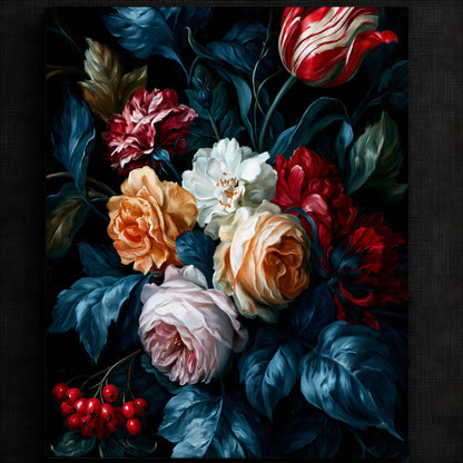 Vibrant Floral Bouquet Artwork