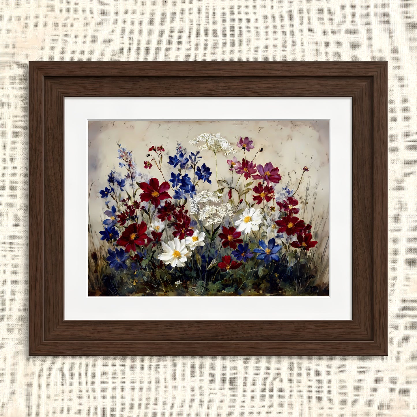 Vibrant Floral Garden Study