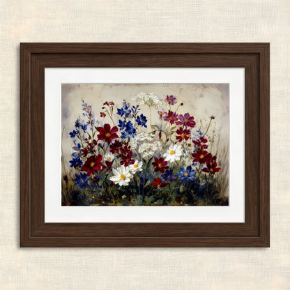 Vibrant Floral Garden Study