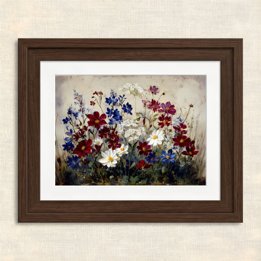 Vibrant Floral Garden Study