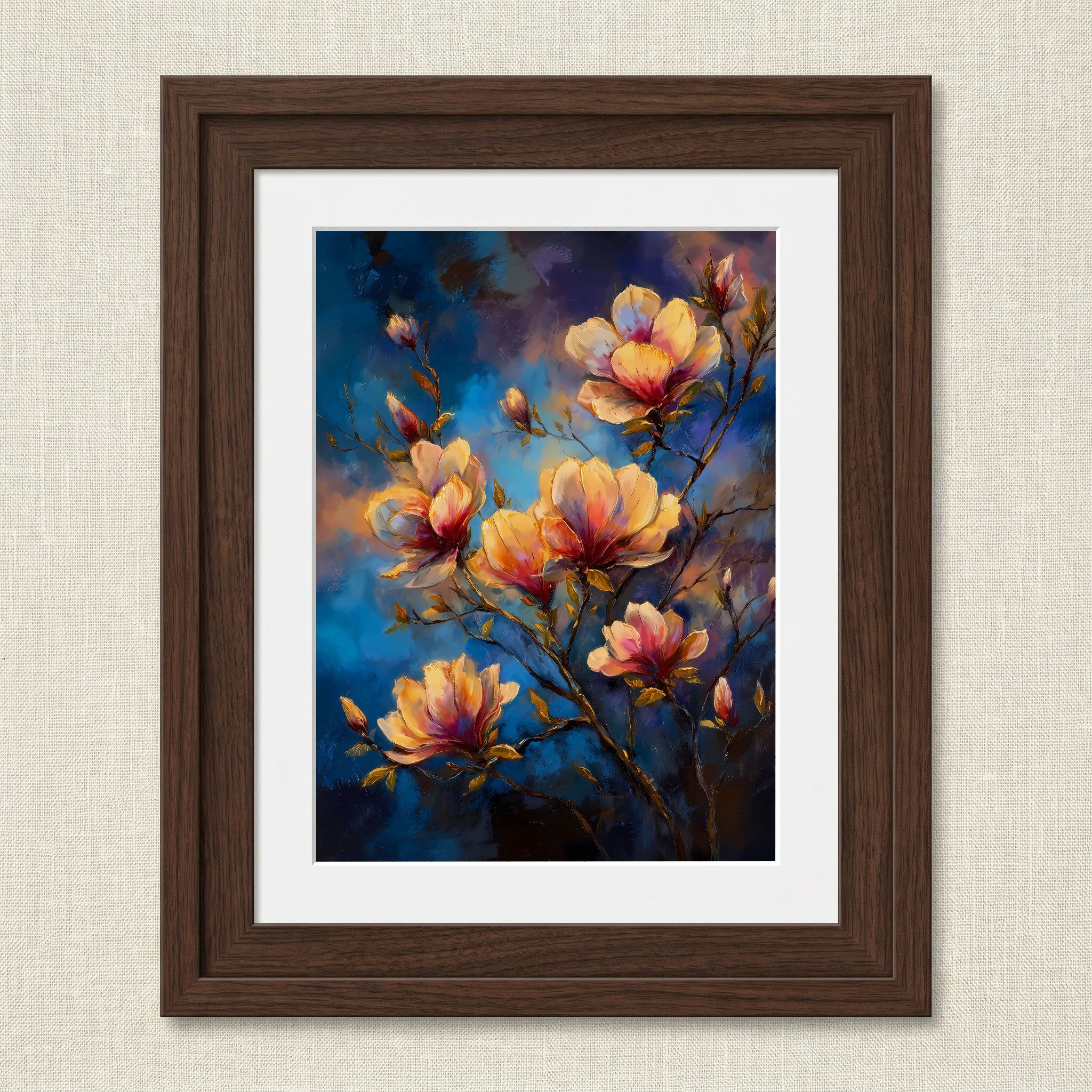 Vibrant Magnolia Blooms Print