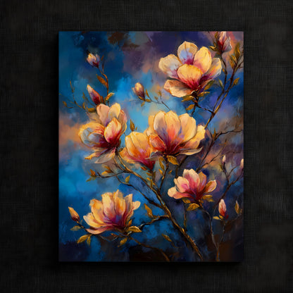 Vibrant Magnolia Blooms Print