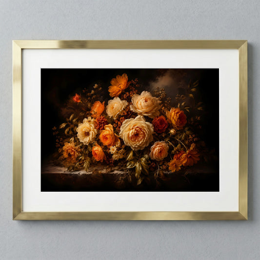 Warm Blossom Display | Autumn Wall Art Print | Seasonal Refresh