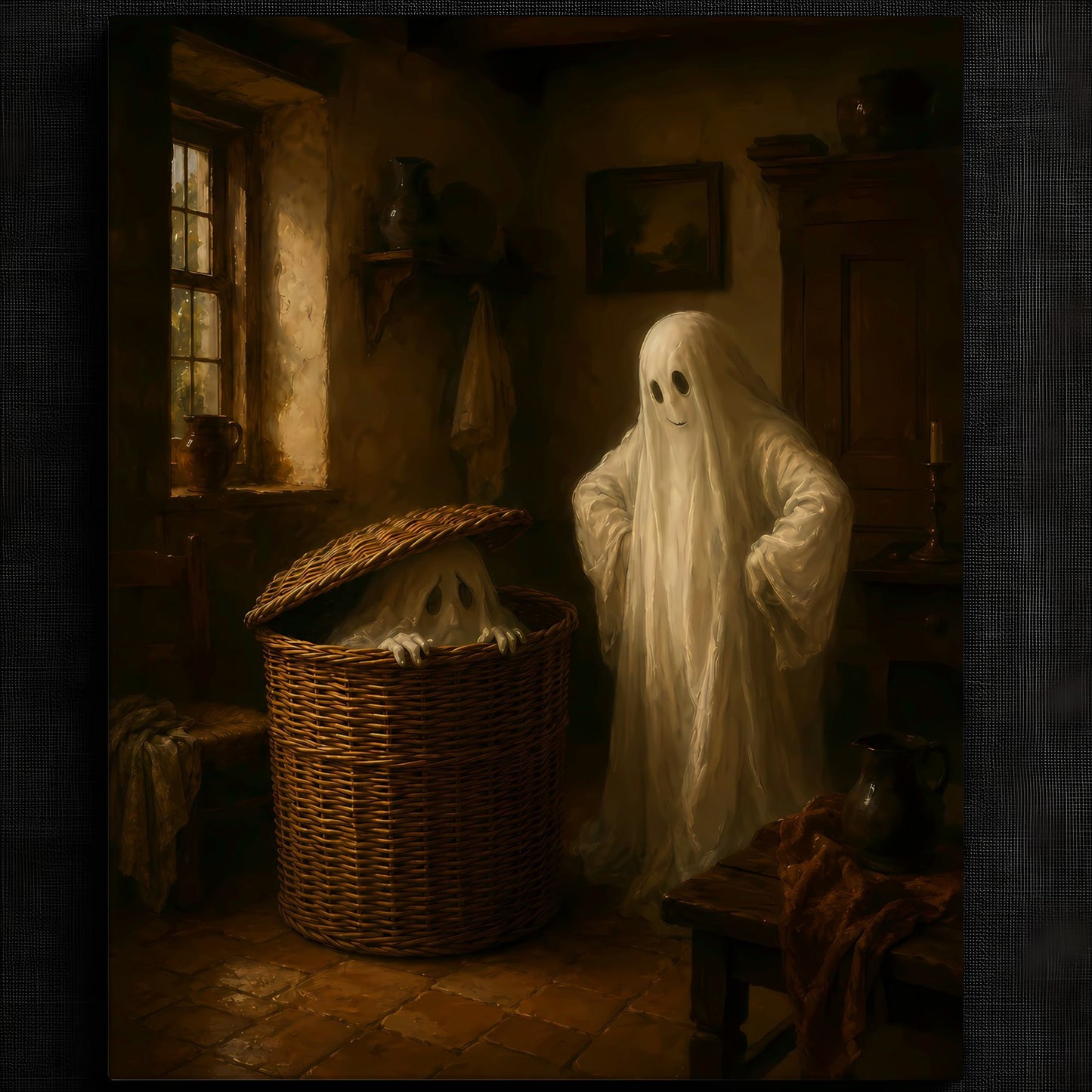 Whimsical Ghostly Encounter